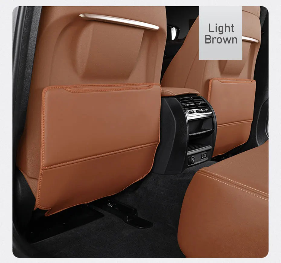 Almohadilla Antipatadas para Niños de Cuero, Protección para el Asiento Trasero del Coche, Universal, Antimugre y Suciedad, con Bolsa de Almacenamiento y Funda Protectora