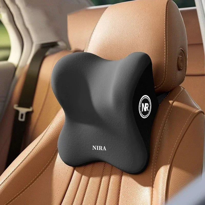 Cojín lumbar para automóvil universal de espuma viscoelástica, cojín para respaldo, almohada lumbar, almohada de cuello para automóvil, accesorios generales para automóvil