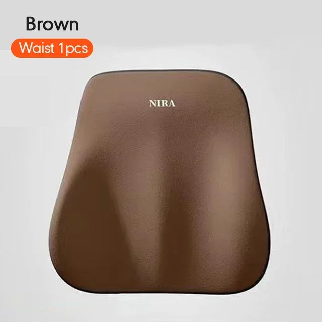 Cojín lumbar para automóvil universal de espuma viscoelástica, cojín para respaldo, almohada lumbar, almohada de cuello para automóvil, accesorios generales para automóvil