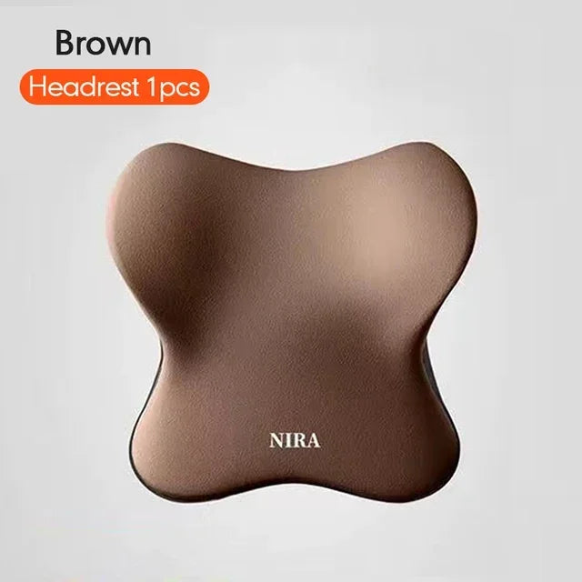Cojín lumbar para automóvil universal de espuma viscoelástica, cojín para respaldo, almohada lumbar, almohada de cuello para automóvil, accesorios generales para automóvil