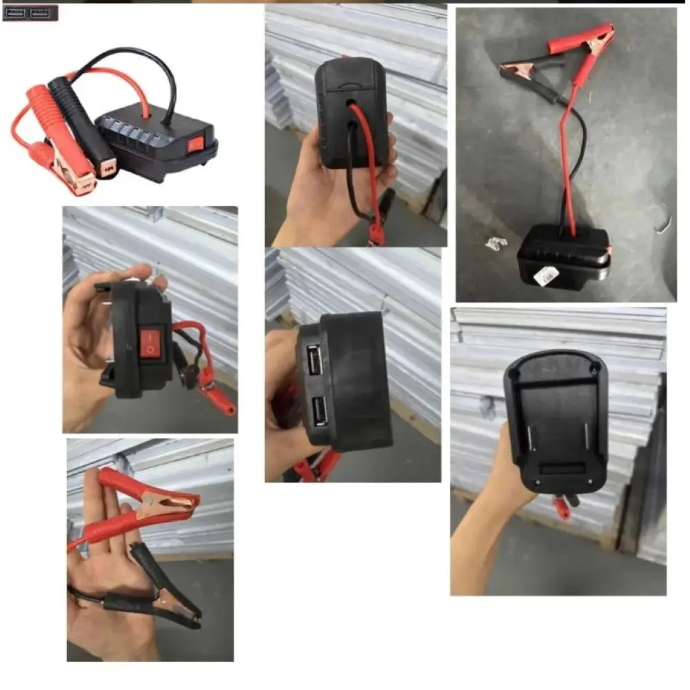 Cargador Convertidor de Batería de Litio para Coche Clip Encendedor Automático Arrancador Para Adaptador de Cable de Refuerzo Makita Herramientas DIY de Energía de Emergencia