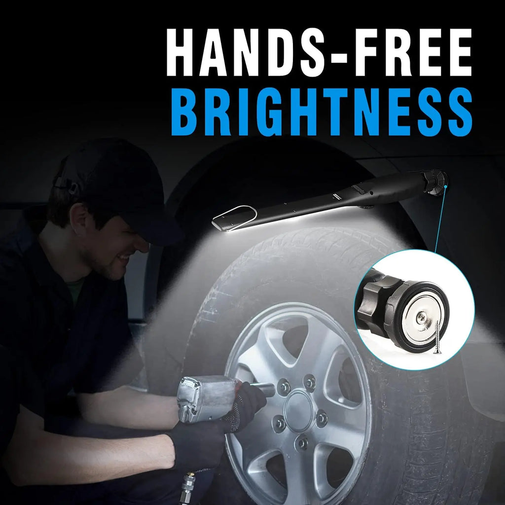 Luz de Trabajo LED, 700 Lúmenes Recargable, Luz de Inspección LED COB Portátil con Imán para Reparación de Autos, Hogar, Garaje, Emergencias