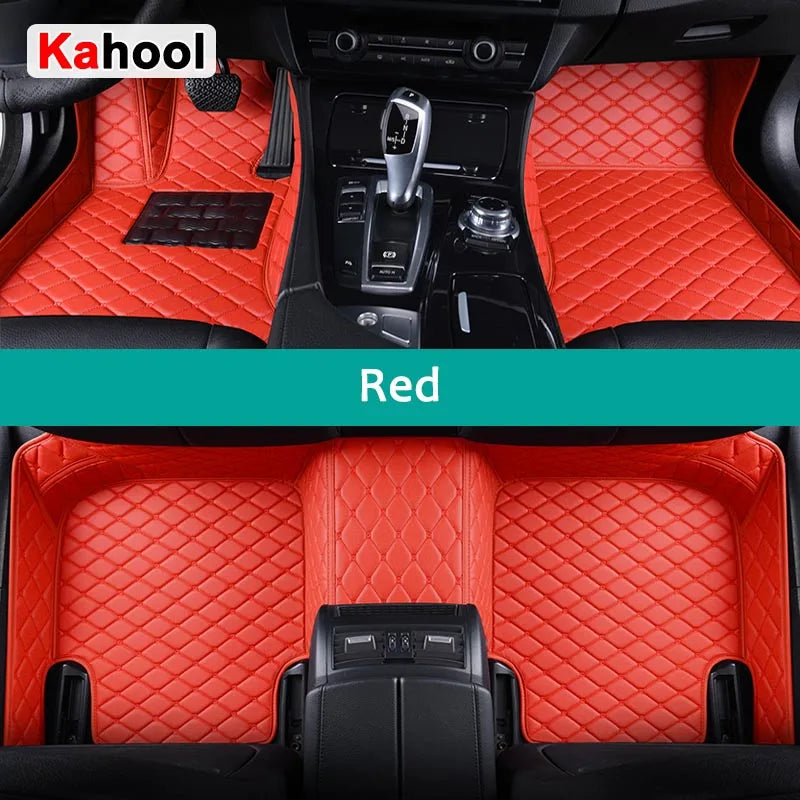 Tapetes de autos personalizadas KAHOOL para BYD Atto 3 Dolphin Seal F0 F3 F6 E6 G3 G6 S6 Song Qin Alfombras de auto Accesorio de coche