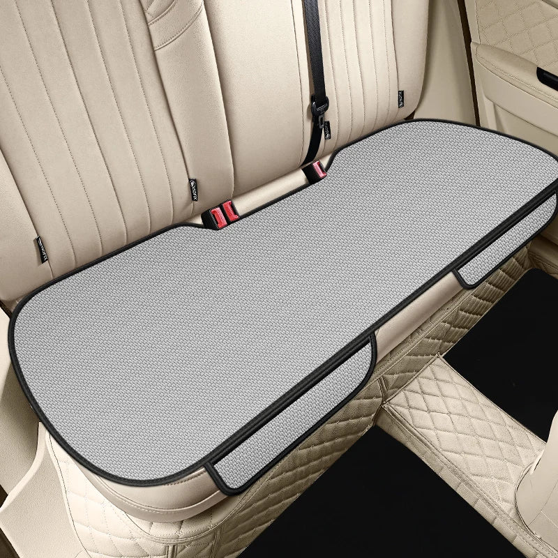 Forro de Asiento de auto de Seda de Hielo Transpirable, Antideslizante y Resistente al Desgaste, Funda de Asiento de Coche de Seda de Hielo de Color Sólido, Ajuste Universal para la Mayoría de los Coches