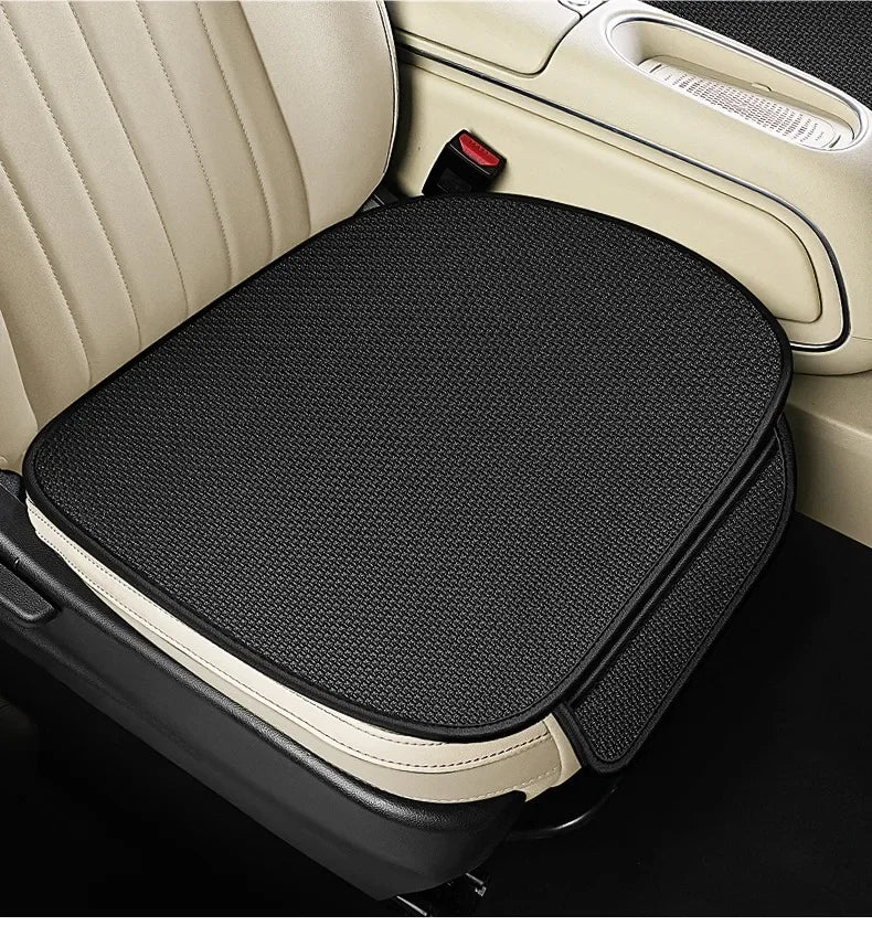 Forro de Asiento de auto de Seda de Hielo Transpirable, Antideslizante y Resistente al Desgaste, Funda de Asiento de Coche de Seda de Hielo de Color Sólido, Ajuste Universal para la Mayoría de los Coches