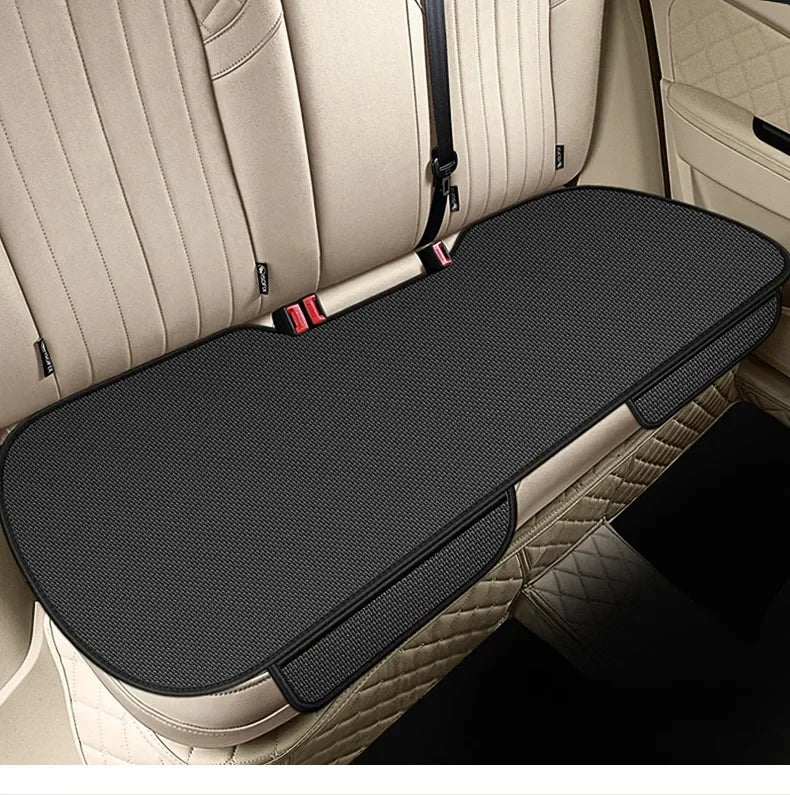 Forro de Asiento de auto de Seda de Hielo Transpirable, Antideslizante y Resistente al Desgaste, Funda de Asiento de Coche de Seda de Hielo de Color Sólido, Ajuste Universal para la Mayoría de los Coches
