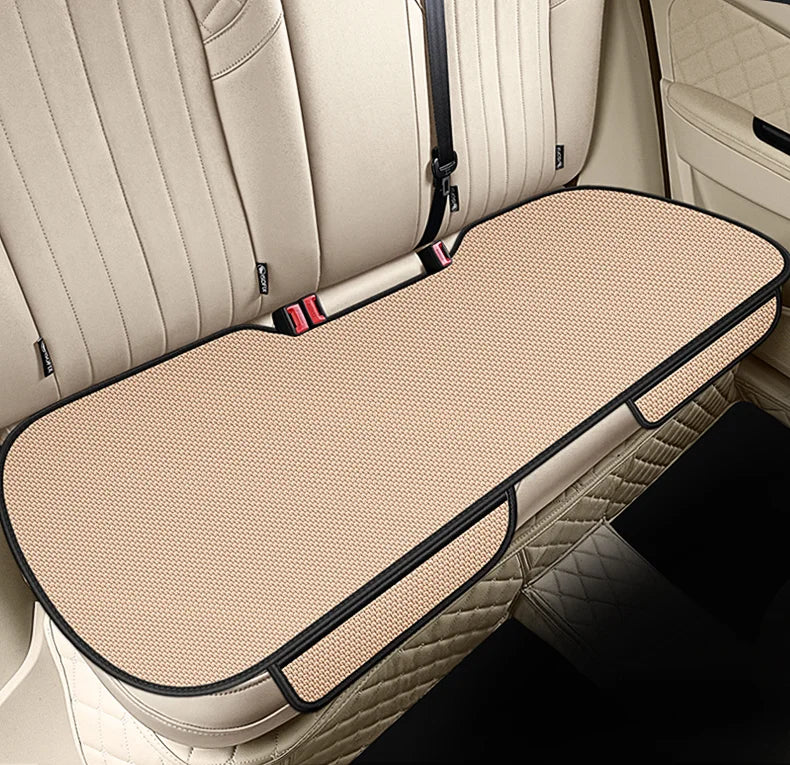 Forro de Asiento de auto de Seda de Hielo Transpirable, Antideslizante y Resistente al Desgaste, Funda de Asiento de Coche de Seda de Hielo de Color Sólido, Ajuste Universal para la Mayoría de los Coches