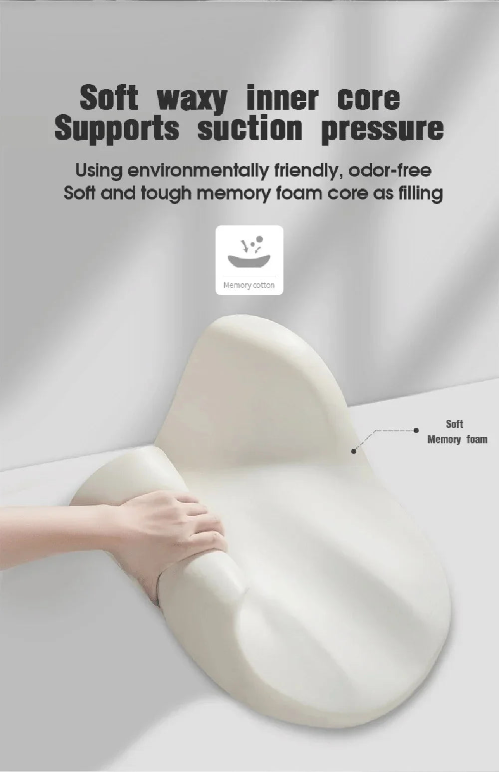 Cojín lumbar para automóvil universal de espuma viscoelástica, cojín para respaldo, almohada lumbar, almohada de cuello para automóvil, accesorios generales para automóvil
