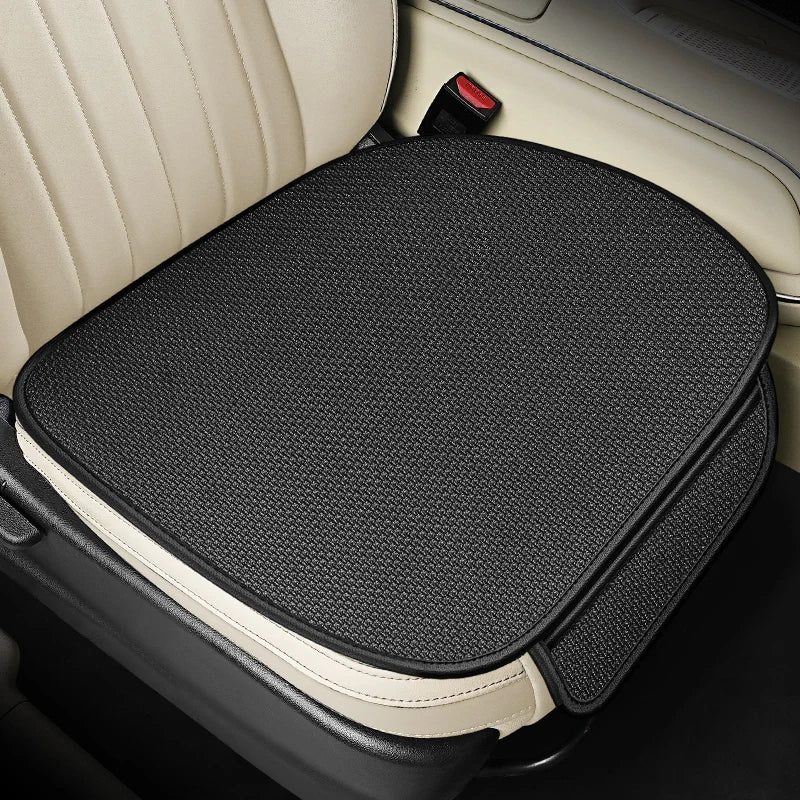 Forro de Asiento de auto de Seda de Hielo Transpirable, Antideslizante y Resistente al Desgaste, Funda de Asiento de Coche de Seda de Hielo de Color Sólido, Ajuste Universal para la Mayoría de los Coches