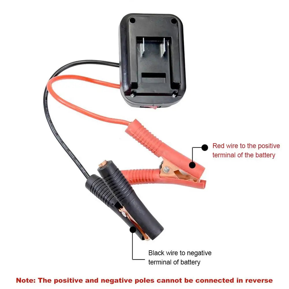 Cargador Convertidor de Batería de Litio para Coche Clip Encendedor Automático Arrancador Para Adaptador de Cable de Refuerzo Makita Herramientas DIY de Energía de Emergencia