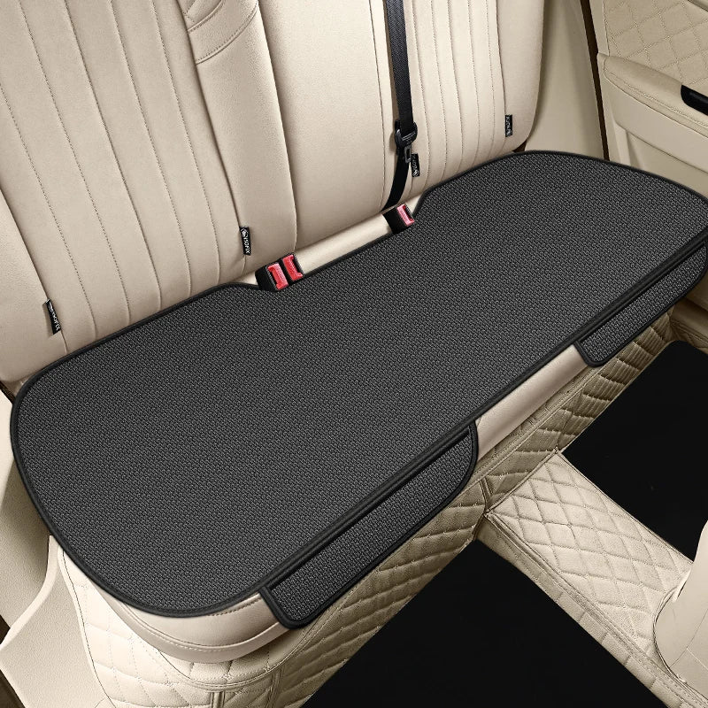 Forro de Asiento de auto de Seda de Hielo Transpirable, Antideslizante y Resistente al Desgaste, Funda de Asiento de Coche de Seda de Hielo de Color Sólido, Ajuste Universal para la Mayoría de los Coches