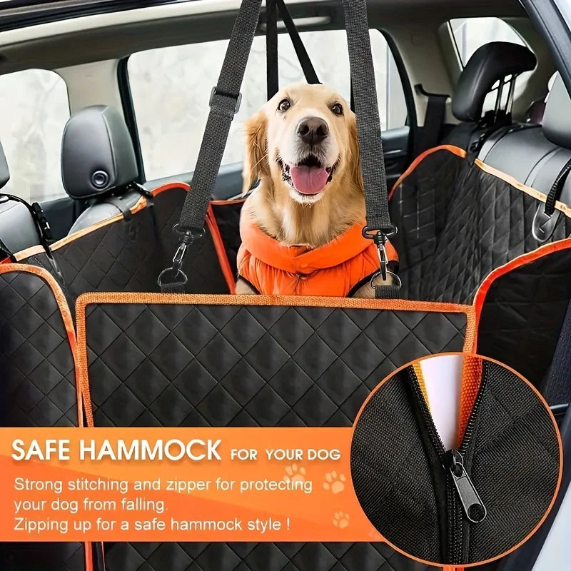 Funda de asiento de coche ideal, ¡Mejora tus asientos de coche con esta funda de hamaca para perros impermeable y resistente a arañazos!