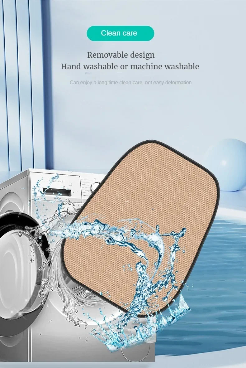 Forro de Asiento de auto de Seda de Hielo Transpirable, Antideslizante y Resistente al Desgaste, Funda de Asiento de Coche de Seda de Hielo de Color Sólido, Ajuste Universal para la Mayoría de los Coches