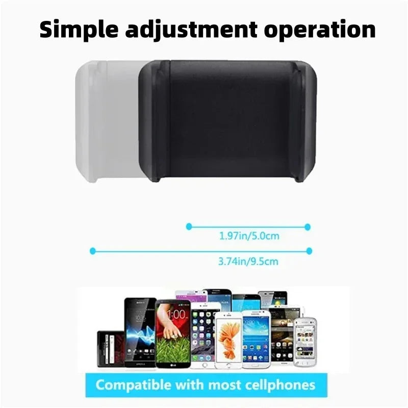 Soporte de Teléfono para Coche 360 Soporte de Espejo Retrovisor Soporte de Navegación GPS Móvil Clip Plegable Ajustable Soporte para Teléfono Celular de Coche