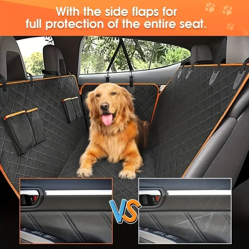 Funda de asiento de coche ideal, ¡Mejora tus asientos de coche con esta funda de hamaca para perros impermeable y resistente a arañazos!