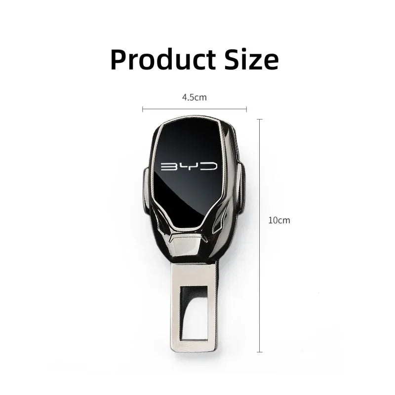 Extensor de cinturón de seguridad con enchufe metálico, clip de cinturón de seguridad ajustable para BYD Atto Tang F3 E6 Yuan Song Qin Pro, accesorios para automóviles