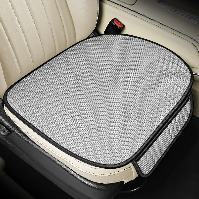 Forro de Asiento de auto de Seda de Hielo Transpirable, Antideslizante y Resistente al Desgaste, Funda de Asiento de Coche de Seda de Hielo de Color Sólido, Ajuste Universal para la Mayoría de los Coches