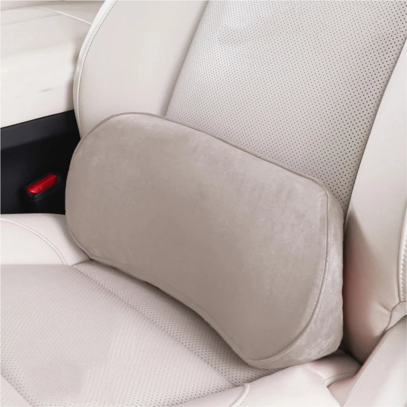 Cojín de soporte lumbar de espuma viscoelástica para coche Almohada para la cintura Respaldo Asiento Soporte para la espalda del conductor Accesorios de interior de auto Comodidad