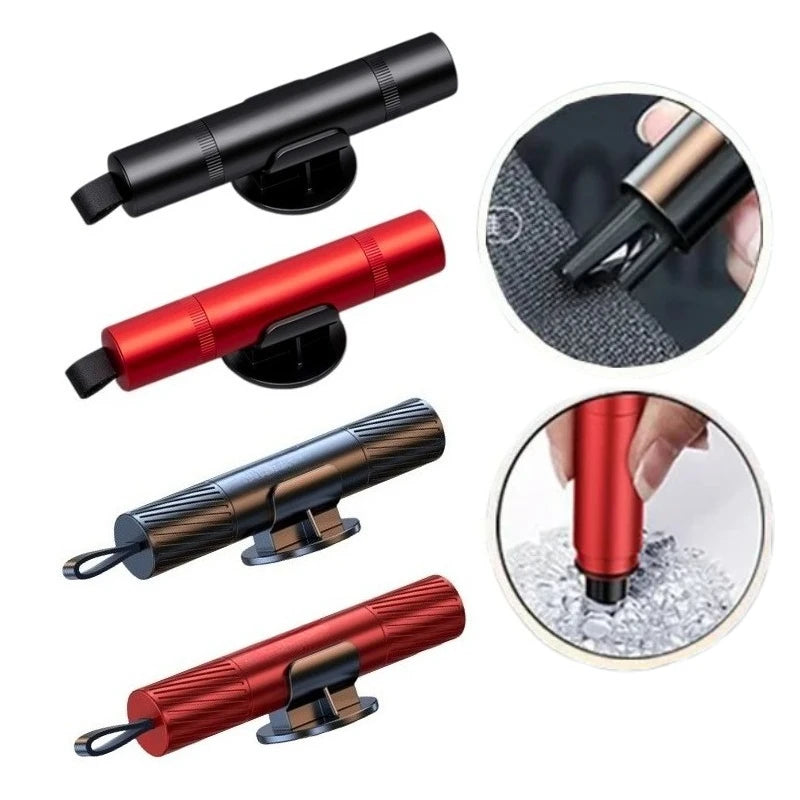 Martillo de seguridad para coche 2 en 1, rompeventanas de emergencia, cortador de cinturón de seguridad, herramienta de escape y rescate, dispositivo compacto para romper vidrio, accesorio para coche