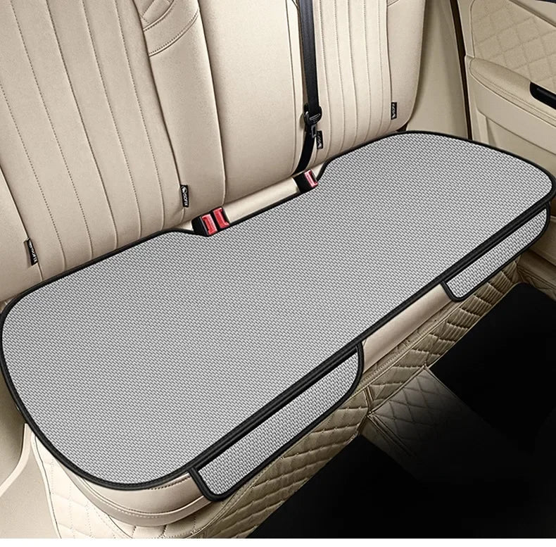 Forro de Asiento de auto de Seda de Hielo Transpirable, Antideslizante y Resistente al Desgaste, Funda de Asiento de Coche de Seda de Hielo de Color Sólido, Ajuste Universal para la Mayoría de los Coches