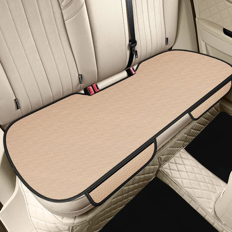 Forro de Asiento de auto de Seda de Hielo Transpirable, Antideslizante y Resistente al Desgaste, Funda de Asiento de Coche de Seda de Hielo de Color Sólido, Ajuste Universal para la Mayoría de los Coches