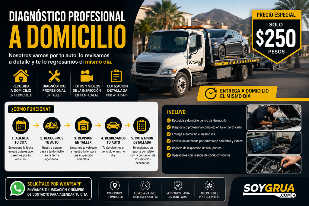 Diagnóstico con traslado al Taller